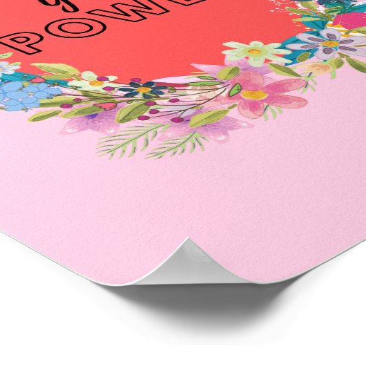 Girl-Power Poster (Ecke)