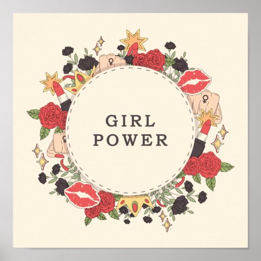 Girl-Power Poster (Vorne)