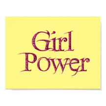 Girl Power Poster, gelb