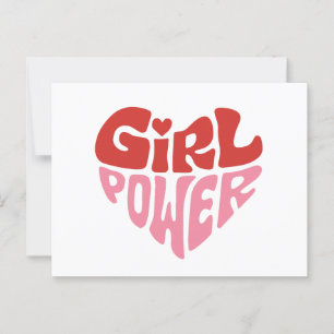 Girl-Power Postkarte