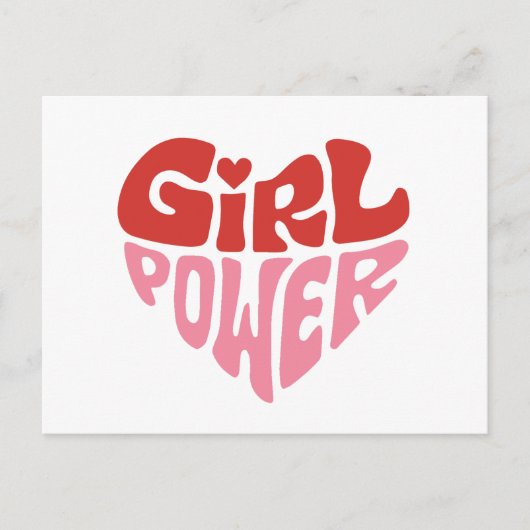 Girl-Power Postkarte (Vorderseite)