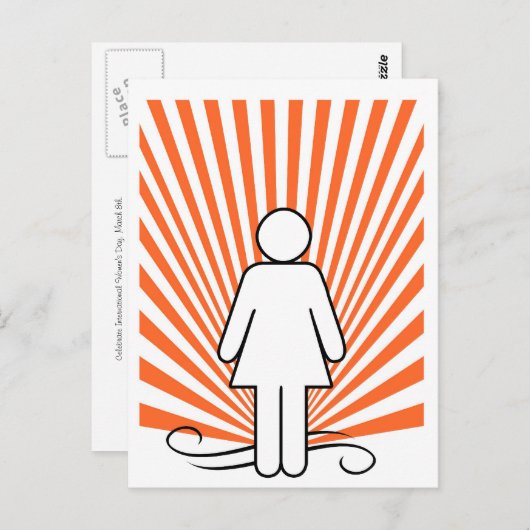 Girl-Power Postkarte (Vorne/Hinten)