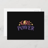 Girl-Power Postkarte (Vorne/Hinten)