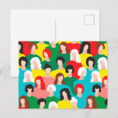 Girl-Power Postkarte (Vorne/Hinten)