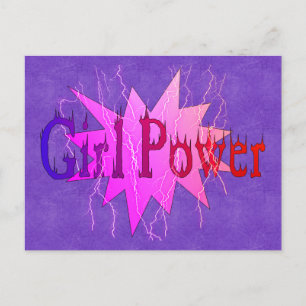 Girl-Power Postkarte