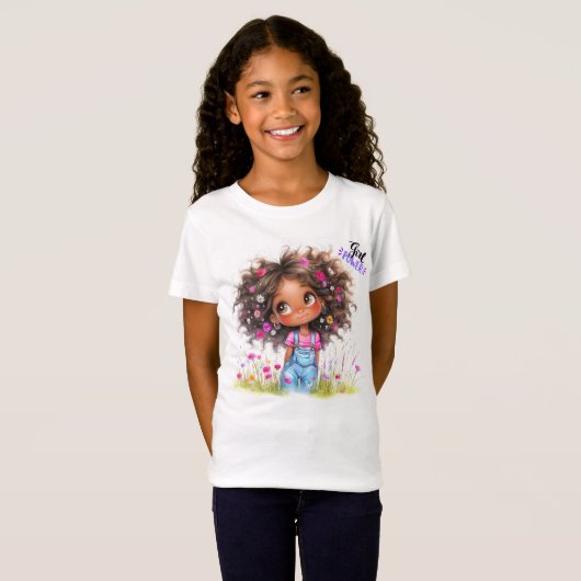 Girl Power Quirky Girl T - Shirt (Vorne ganz)