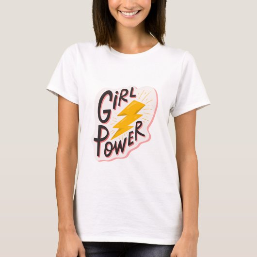 Girl Power Quotes T - Shirt (Vorderseite)