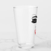 Girl Power Red Kiss Lips Brautparty Glas (Rechts)