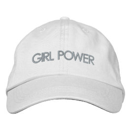 Girl-Power rosa benutzerdefinierter Text modern Bestickte Baseballkappe