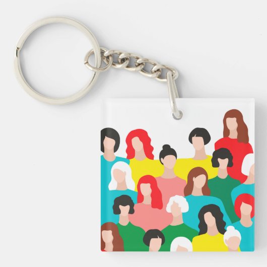 Girl-Power Schlüsselanhänger (Vorderseite)