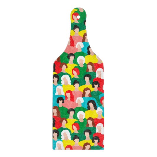 Girl-Power Schneidebrett (Vorderseite)