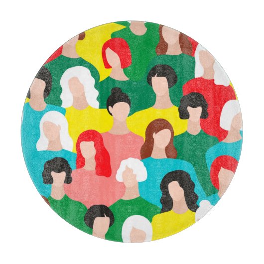 Girl-Power Schneidebrett (Vorderseite)