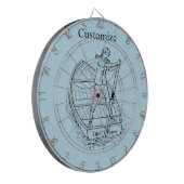 Girl Power Sculling Boat Thunder_Cove Dartscheibe (Vorderseite Links)