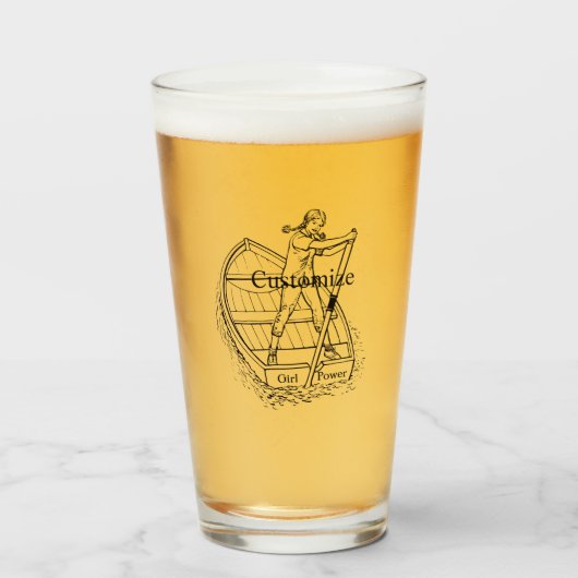 Girl Power Sculling Boat Thunder_Cove Glas (Vorne (Gefüllt))