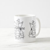 Girl Power Sculling Boat Thunder_Cove Kaffeetasse (VorderseiteRechts)