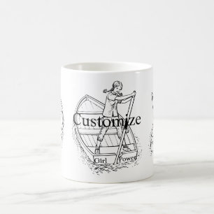 Girl Power Sculling Boat Thunder_Cove Kaffeetasse