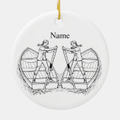 Girl Power Sculling Boat Thunder_Cove Keramik Ornament (Hinten)
