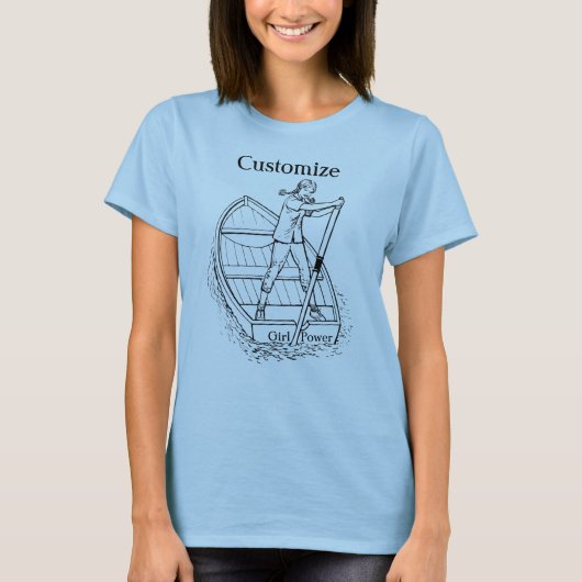 Girl Power Sculling Boat Thunder_Cove T - Shirt (Vorderseite)