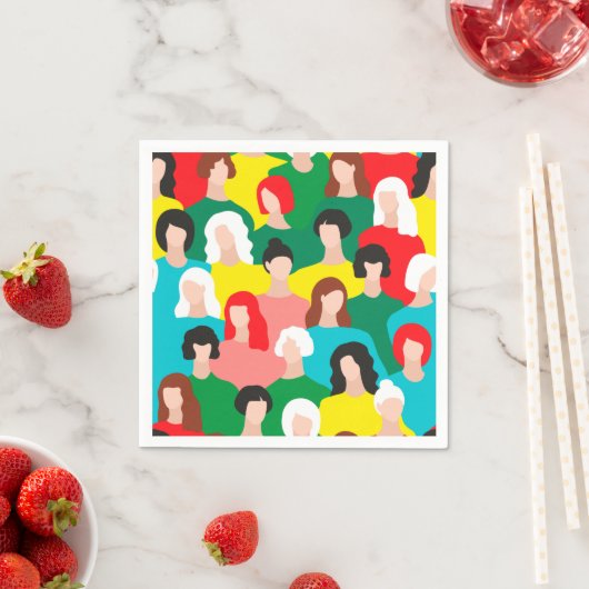 Girl-Power Serviette (Beispiel)