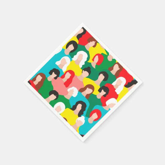 Girl-Power Serviette (Ecke)