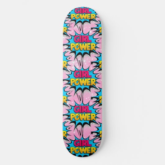 Girl-Power Skateboard (Vorderseite)