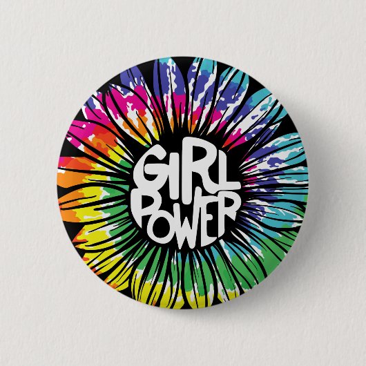 Girl Power T - Shirt Button (Vorderseite)
