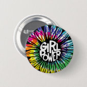 Girl Power T - Shirt Button (Vorne & Hinten)