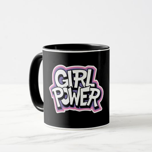 Girl-Power Tasse (Vorderseite Links)