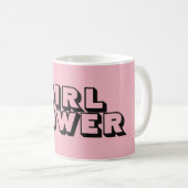 GIRL-POWER-Tasse Kaffeetasse (VorderseiteRechts)