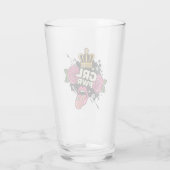 Girl Power Tattoo Style Glas (Rückseite)