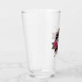 Girl Power Tattoo Style Glas (Rechts)