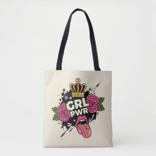 Girl Power Tattoo Style Tasche