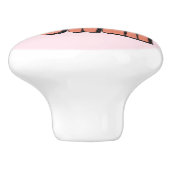 Girl-Power-Textdesign mit Sternen Keramikknauf (Seitenansicht)