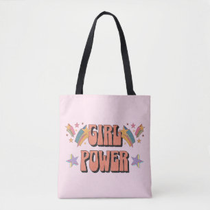 Girl-Power-Textdesign mit Sternen Tasche