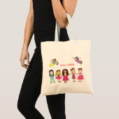 Girl Power Tote Bag Tragetasche (Vorderseite (Produkt))
