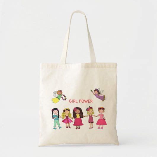 Girl Power Tote Bag Tragetasche (Vorne)
