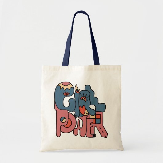 Girl-Power Tragetasche (Vorne)