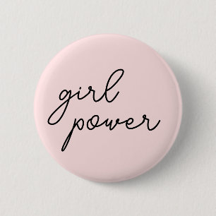 Girl Power Vibes Empowерte Frauen Feministisches Button