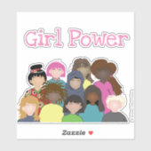 Girl Power Vinyl Sticker (Blatt)