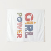 Girl-Power Wandteppich (Vorderseite (Horizontal))