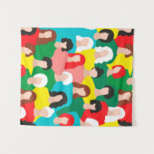 Girl-Power Wandteppich (Vorderseite (Horizontal))