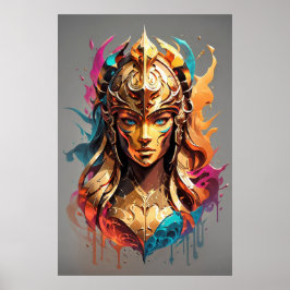 Girl-Power: Warrior-Frau v01 Poster