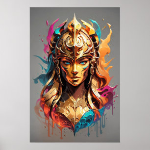 Girl-Power: Warrior-Frau v01 Poster
