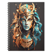 Girl-Power: Warrior-Frau v02 Notizblock (Vorderseite)