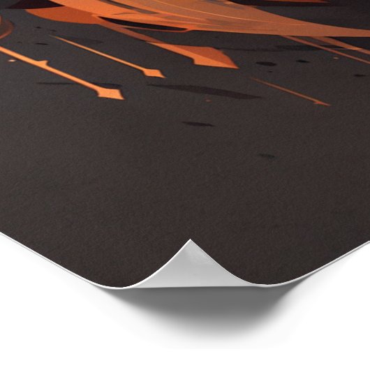 Girl-Power: Warrior-Frau v02 Poster (Ecke)