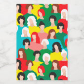 Girl-Power Weinetikett (Einzelnes Label)