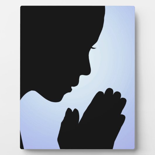 Girl Praying Fotoplatte (Vorderseite)