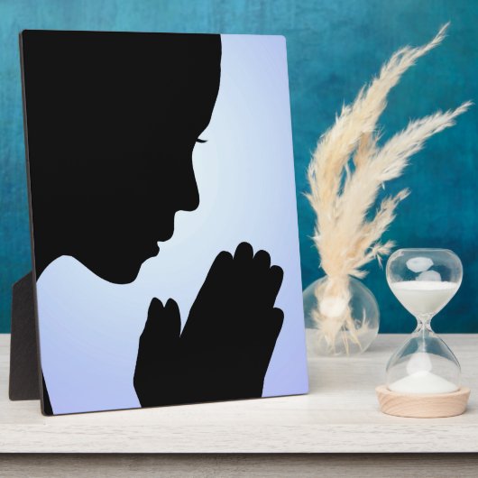 Girl Praying Fotoplatte (Seite)