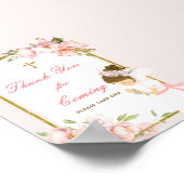 Girl Praying Gold Erste heilige Kommune Vielen Dan Poster (Ecke)