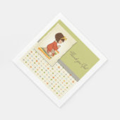 Girl Praying Paper Napkins Serviette (Ecke)
